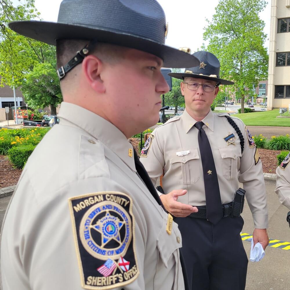 Deputies at event in Class A Uniforms