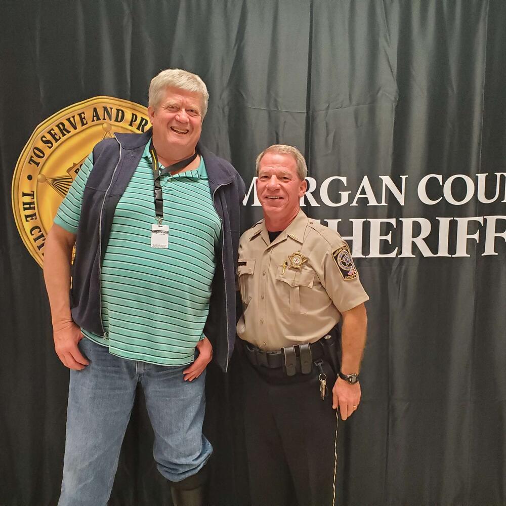 Sheriff with Citizen Academy Participant