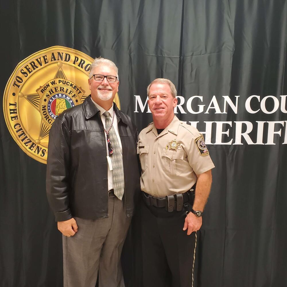 Sheriff with Citizen Academy Participant