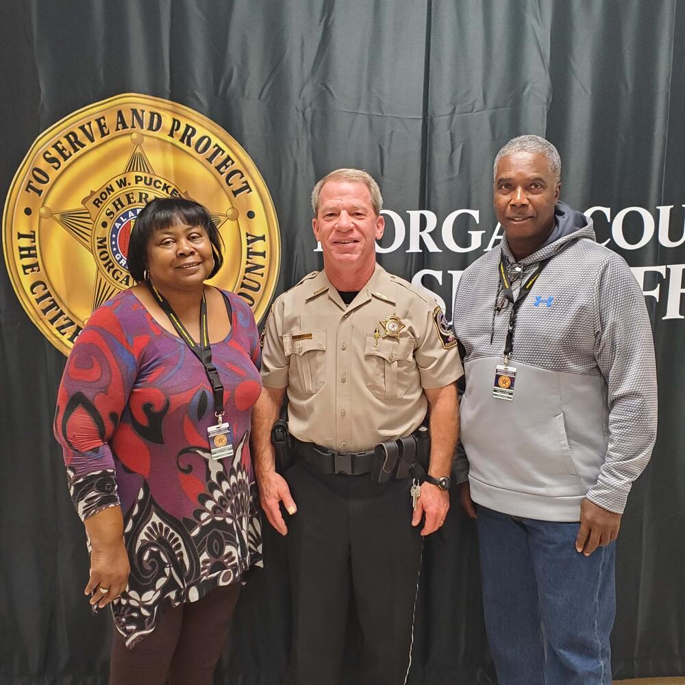 Sheriff with Citizen Academy Participant