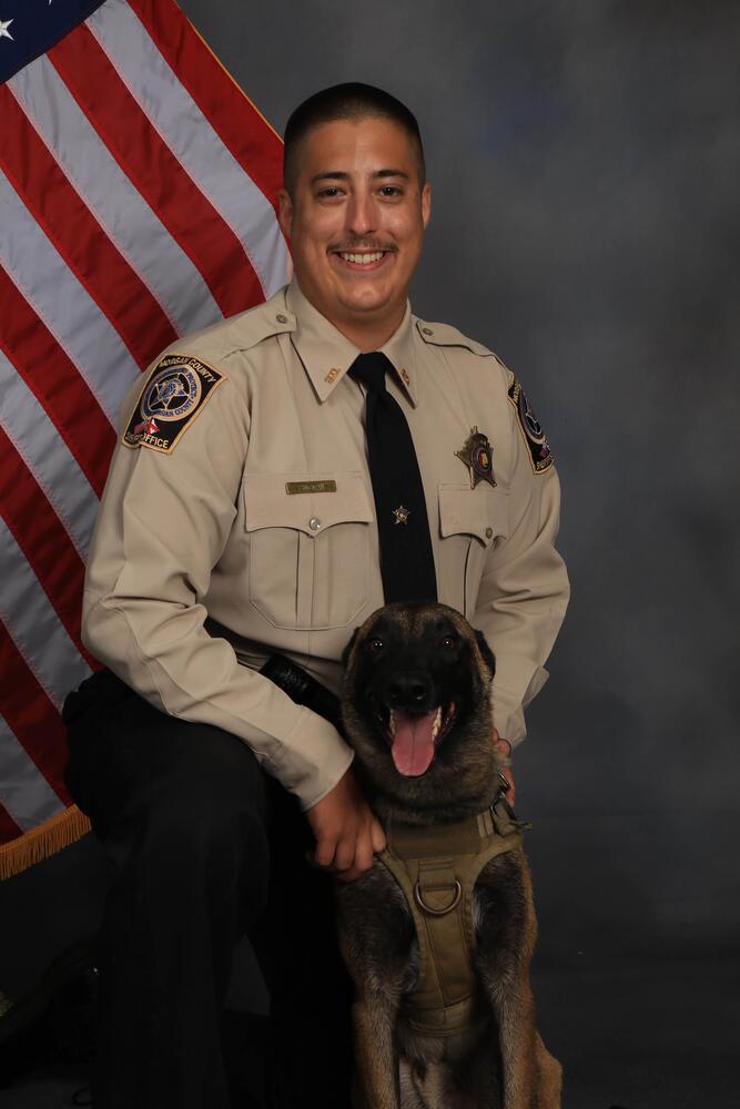 Deputy Jerry Bingman and K9 Gator