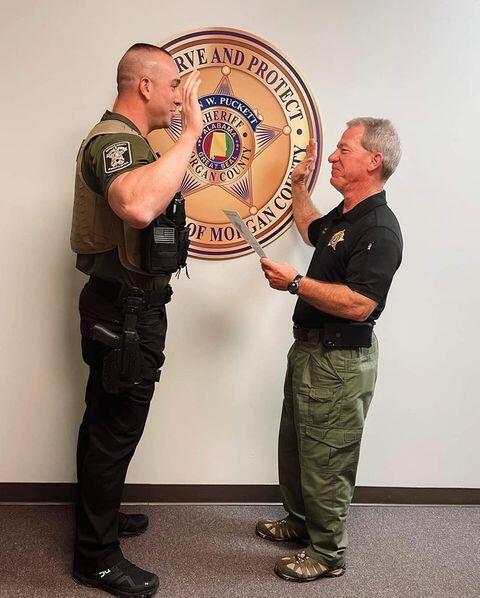 Sheriff Puckett Swearing In Deputy