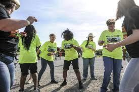 Group of children dancing