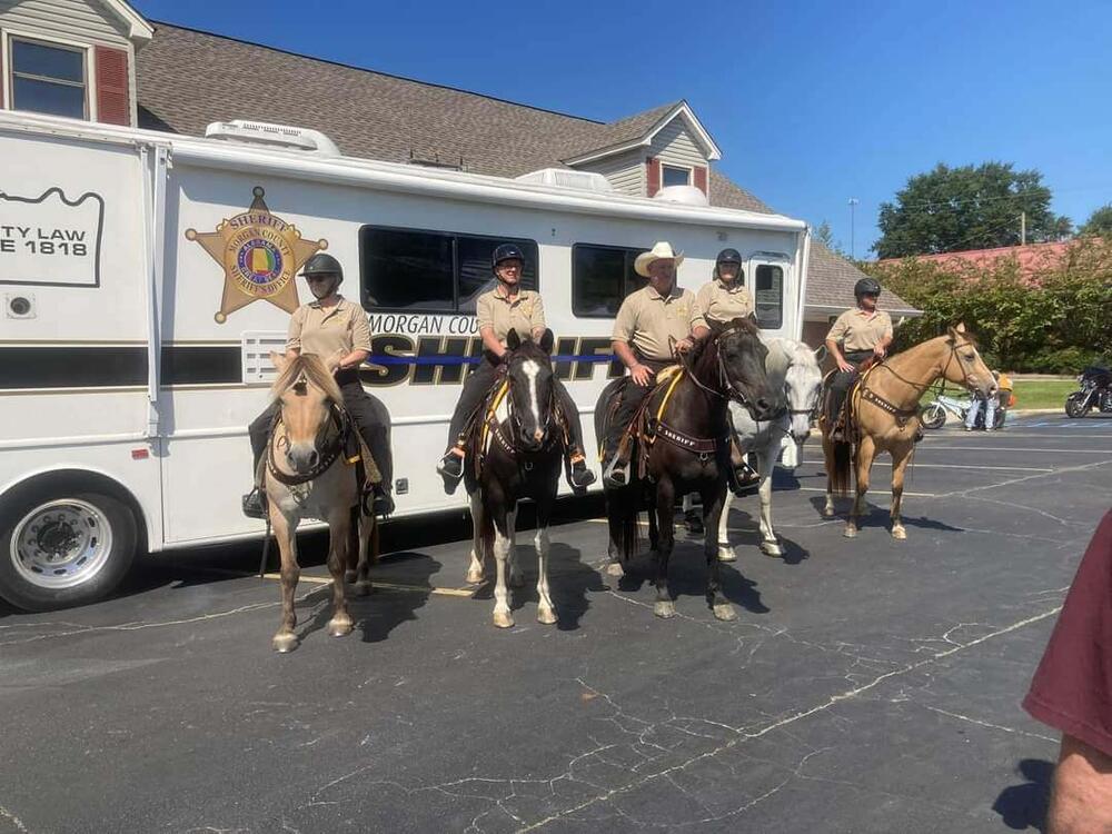 Posse members on horses