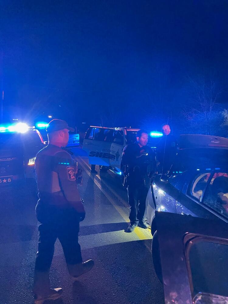 Deputies at Evening Traffic Stop