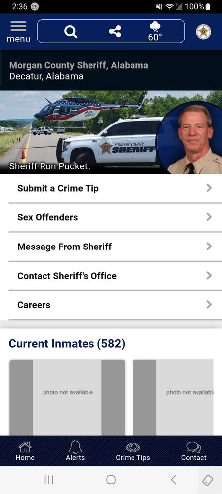 Screenshot of smartphone App