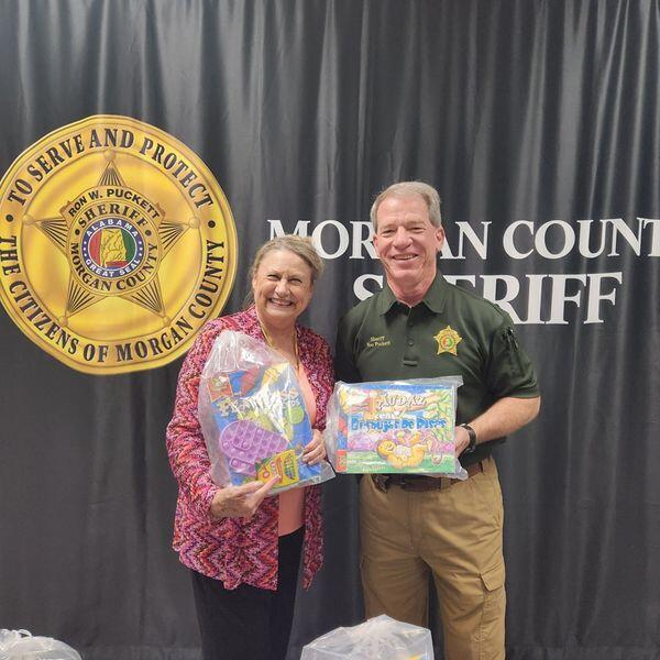 Sheriff Ron Puckett with Author Pat Brooks