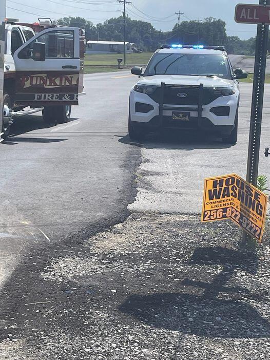 Emergency Vehicles at site of wreck