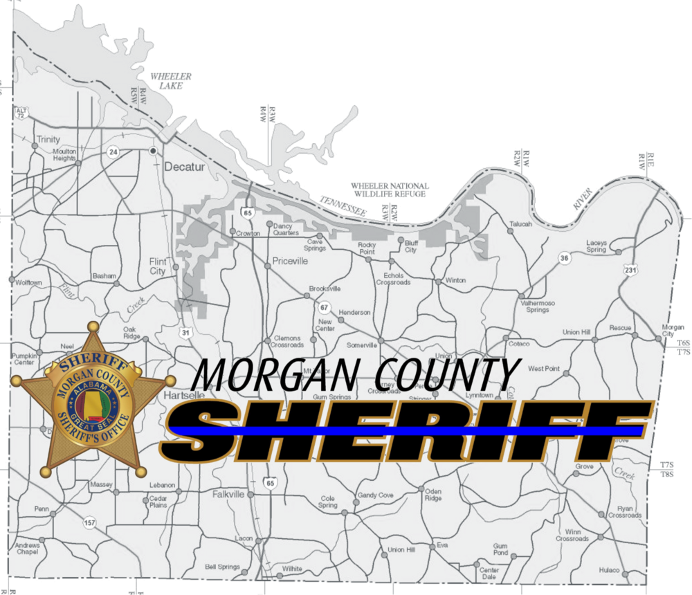 Map with Sheriff Logo